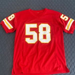 KC Chiefs Derrick Thomas #58 red home jersey
